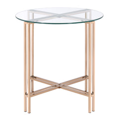 ACME Veises End Table – side view – Lusso Furniture Miami