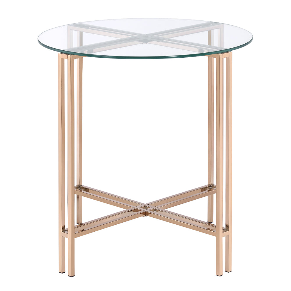 ACME Veises End Table – side view – Lusso Furniture Miami