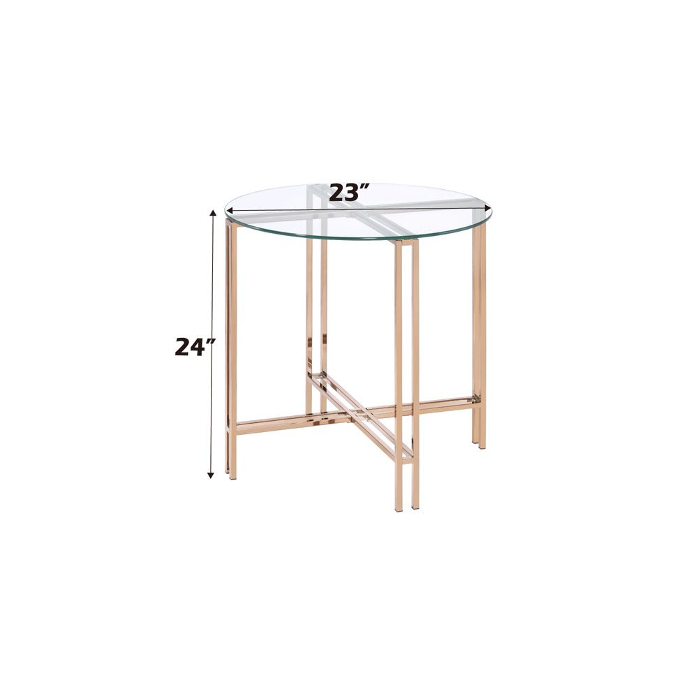 ACME Veises End Table – room setting – Lusso Furniture Miami