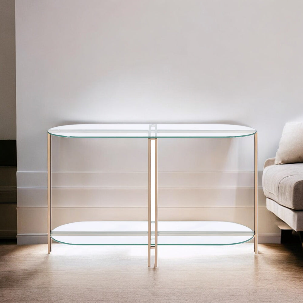 ACME Veises Sofa Table – back view – Lusso Furniture Miami
