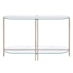 ACME Veises Sofa Table – side view – Lusso Furniture Miami
