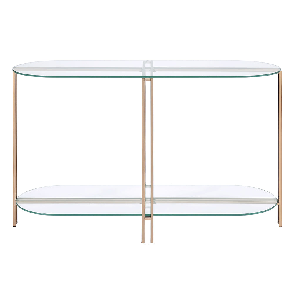 ACME Veises Sofa Table – side view – Lusso Furniture Miami