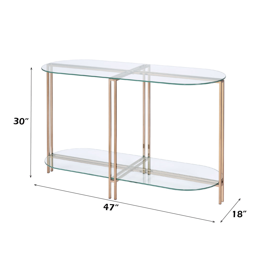 ACME Veises Sofa Table – room setting – Lusso Furniture Miami