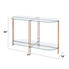 ACME Veises Sofa Table – room setting – Lusso Furniture Miami