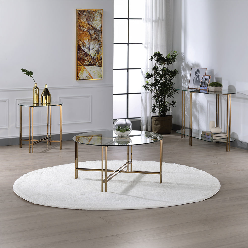 ACME Veises Sofa Table – detail – Lusso Furniture Miami