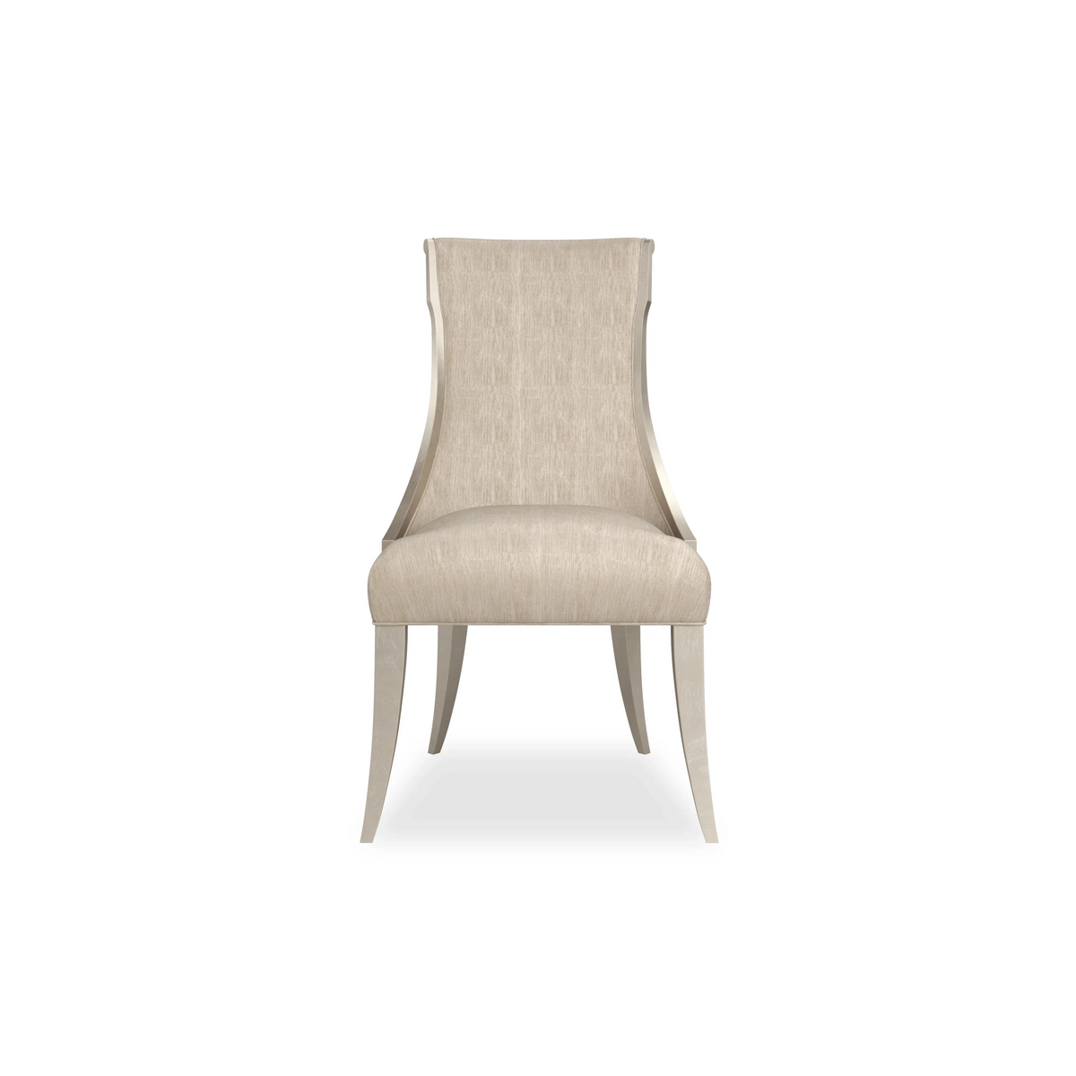 Caracole Avondale Side Chair – front view – Lusso Furniture Miami