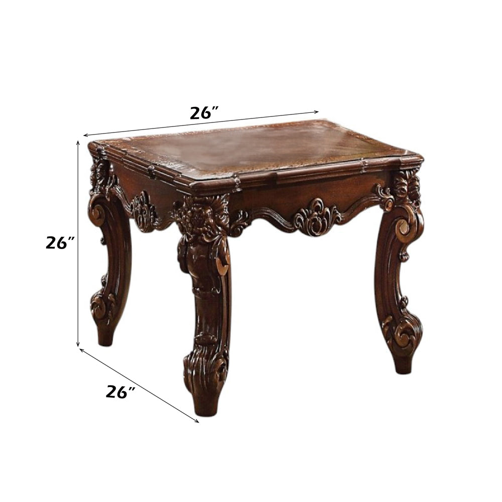 ACME Vendome II End Table – angle view – Lusso Furniture Miami