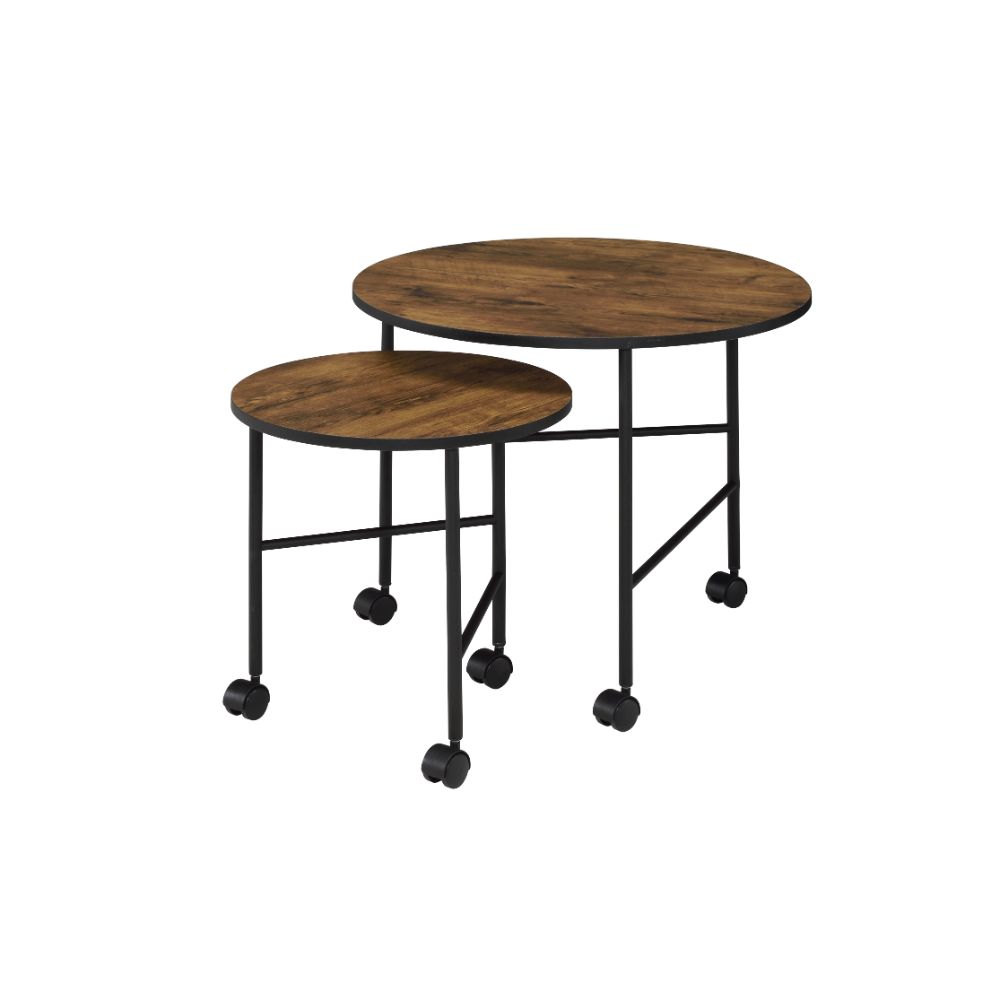 ACME Oblis Nesting Table Set – front view – Lusso Furniture Miami