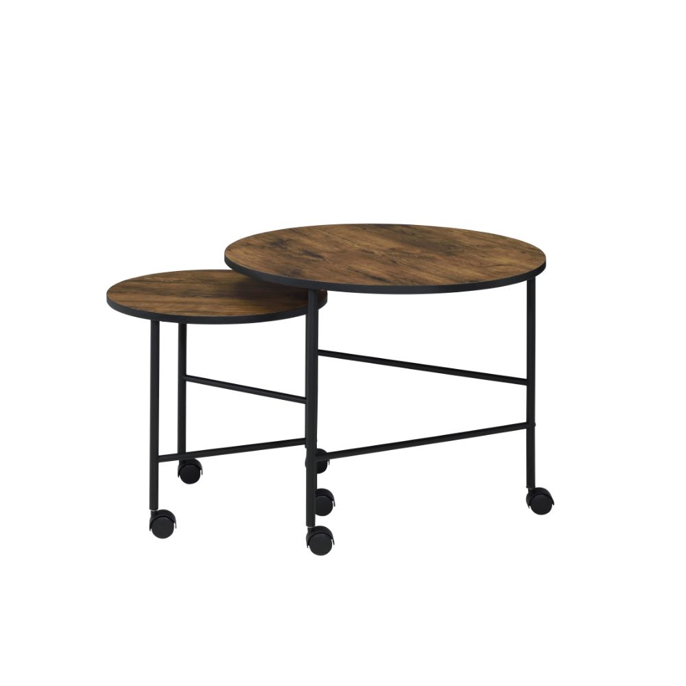 ACME Oblis Nesting Table Set – angle view – Lusso Furniture Miami