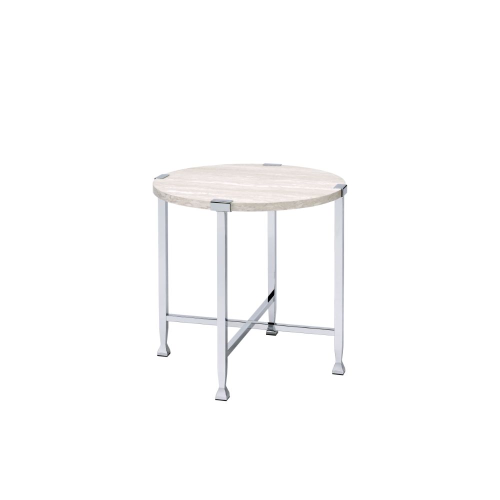 ACME Brecon End Table – front view – Lusso Furniture Miami
