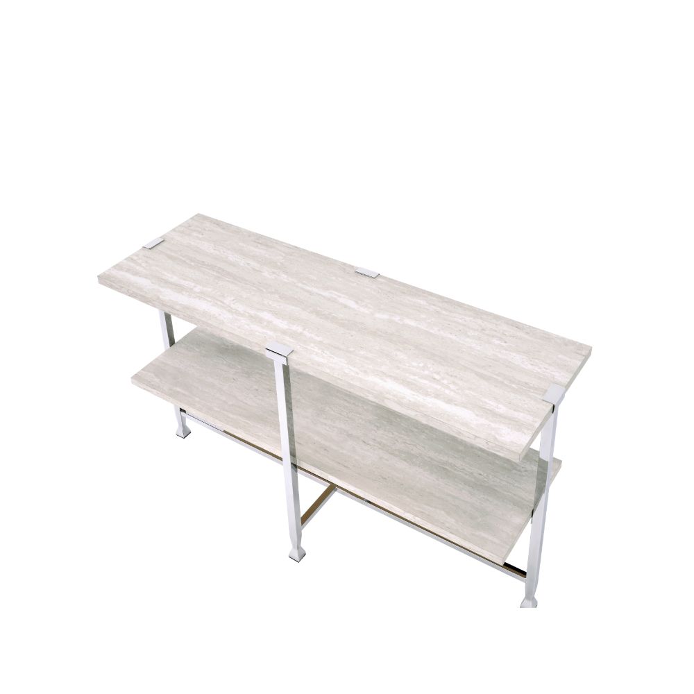 ACME Brecon Sofa Table – side view – Lusso Furniture Miami