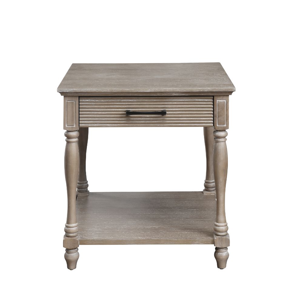 ACME Ariolo End Table – angle view – Lusso Furniture Miami