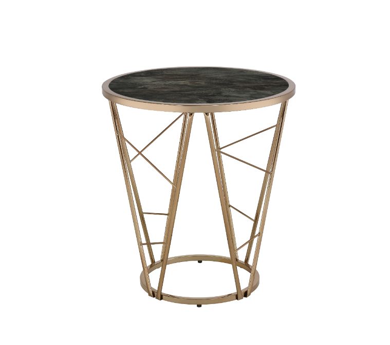 ACME Cicatrix End Table – front view – Lusso Furniture Miami