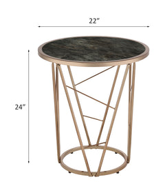 ACME Cicatrix End Table – side view – Lusso Furniture Miami