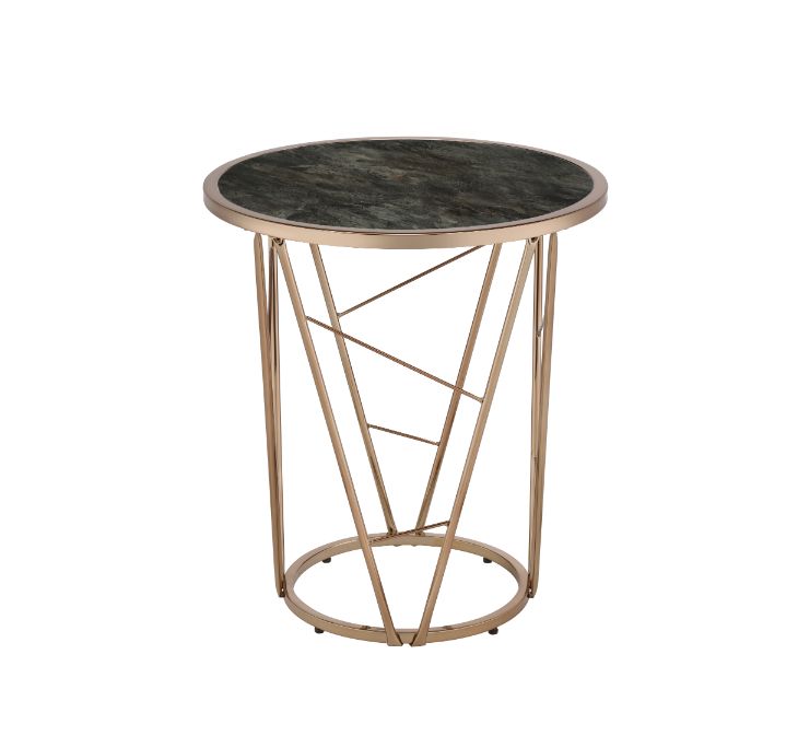 ACME Cicatrix End Table – angle view – Lusso Furniture Miami
