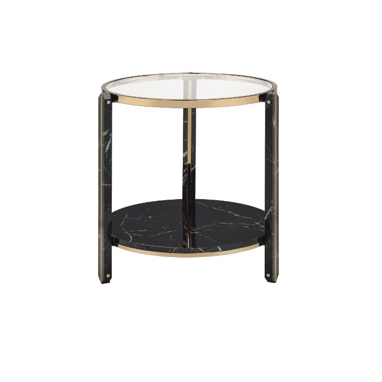 ACME Thistle End Table – angle view – Lusso Furniture Miami