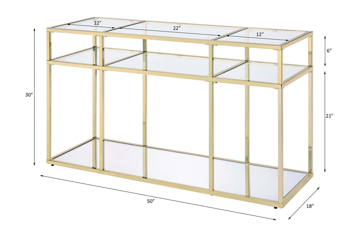 ACME Uchenna Sofa Table – detail – Lusso Furniture Miami