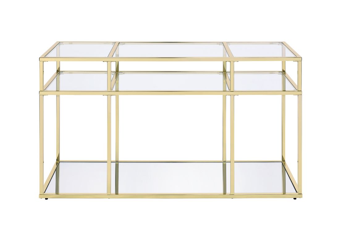 ACME Uchenna Sofa Table – angle view – Lusso Furniture Miami