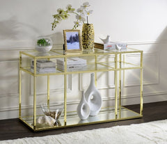 ACME Uchenna Sofa Table – side view – Lusso Furniture Miami