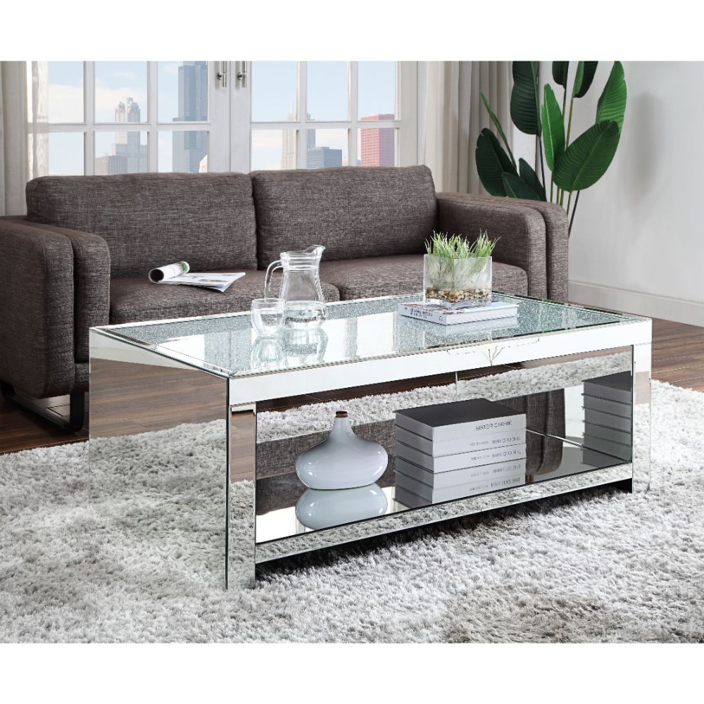 ACME Noralie Coffee Table – room setting – Lusso Furniture Miami