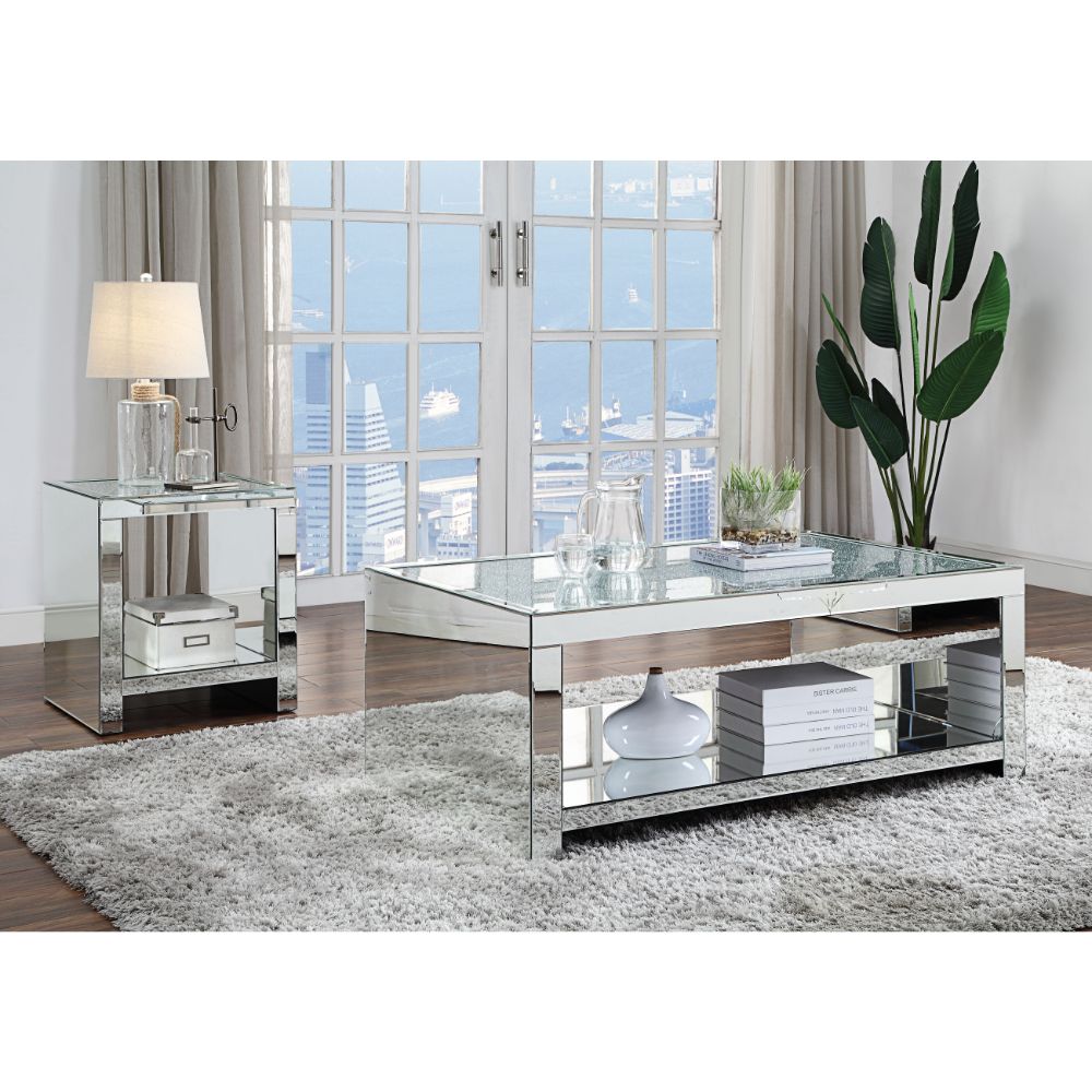 ACME Noralie Coffee Table – back view – Lusso Furniture Miami