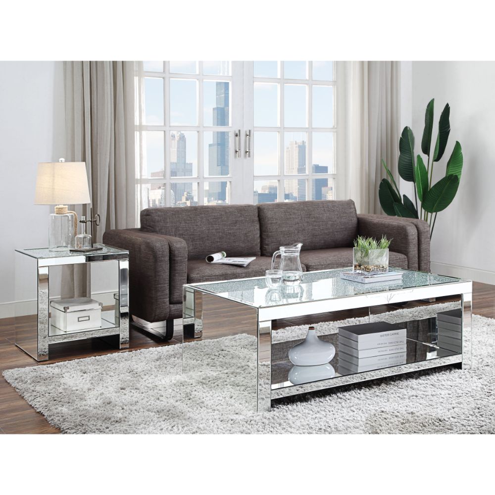 ACME Noralie Coffee Table – top view – Lusso Furniture Miami