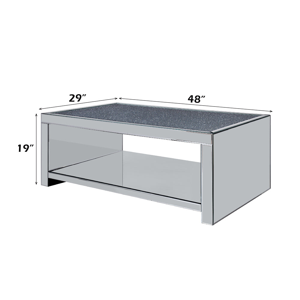 ACME Noralie Coffee Table – close-up – Lusso Furniture Miami