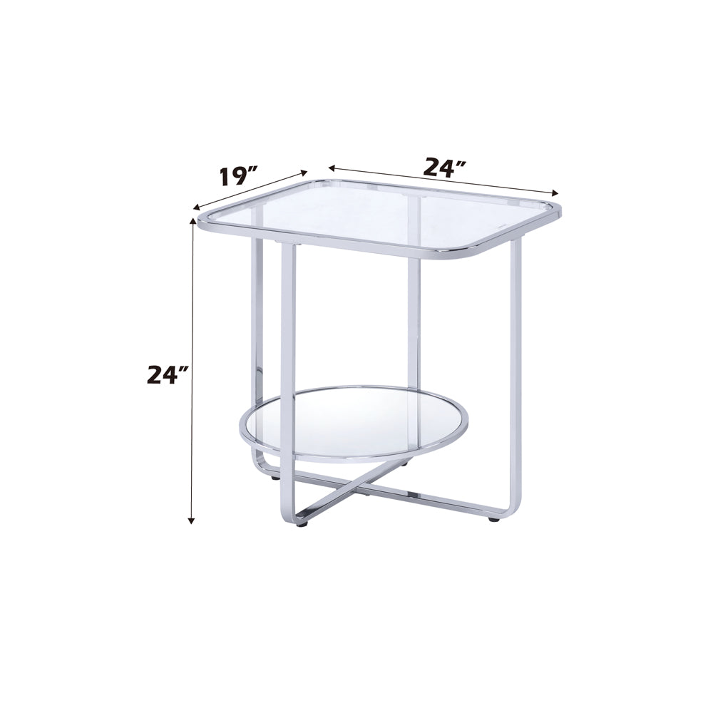 ACME Hollo End Table – angle view – Lusso Furniture Miami