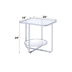 ACME Hollo End Table – angle view – Lusso Furniture Miami