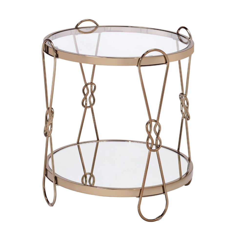 ACME Zekera End Table – front view – Lusso Furniture Miami