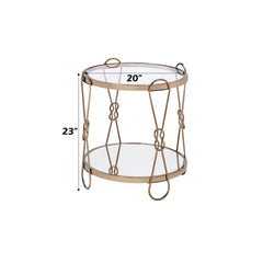 ACME Zekera End Table – angle view – Lusso Furniture Miami