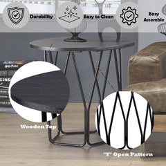 ACME Sytira End Table – side view – Lusso Furniture Miami