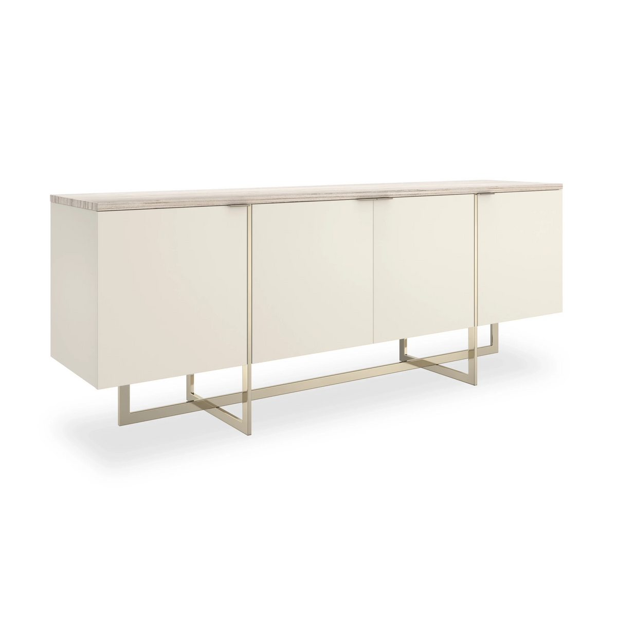 Caracole Wish You Were Here Console – front view – Lusso Furniture Miami