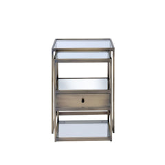 ACME Enca Nesting Table Set – side view – Lusso Furniture Miami