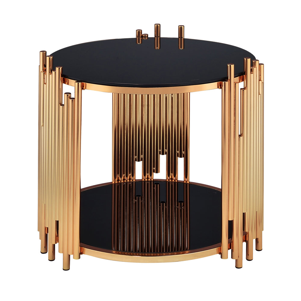 ACME Tanquin End Table – angle view – Lusso Furniture Miami
