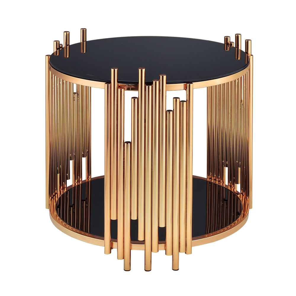 ACME Tanquin End Table – side view – Lusso Furniture Miami