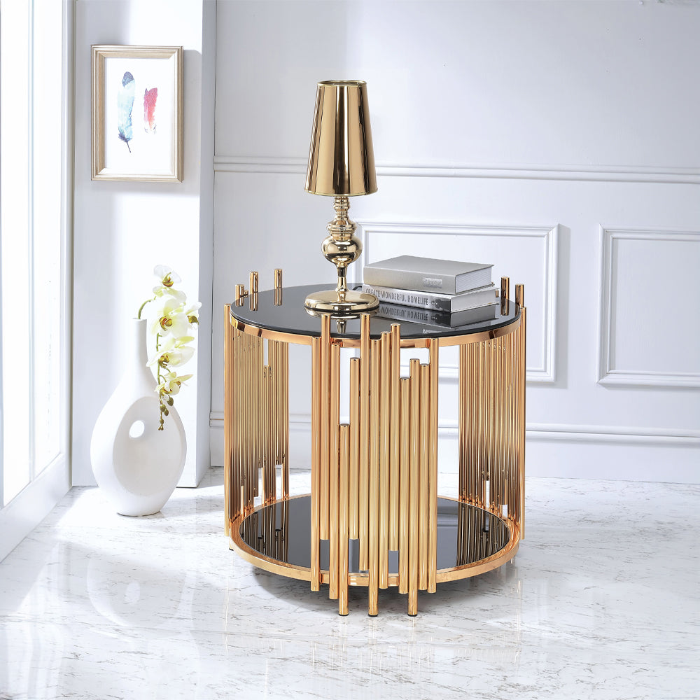 ACME Tanquin End Table – front view – Lusso Furniture Miami