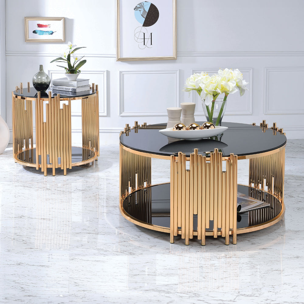 ACME Tanquin End Table – back view – Lusso Furniture Miami