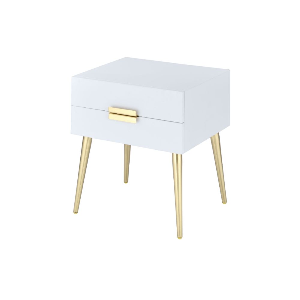 ACME Denvor End Table – close-up – Lusso Furniture Miami