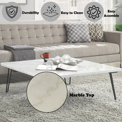ACME Telestis Coffee Table – top view – Lusso Furniture Miami