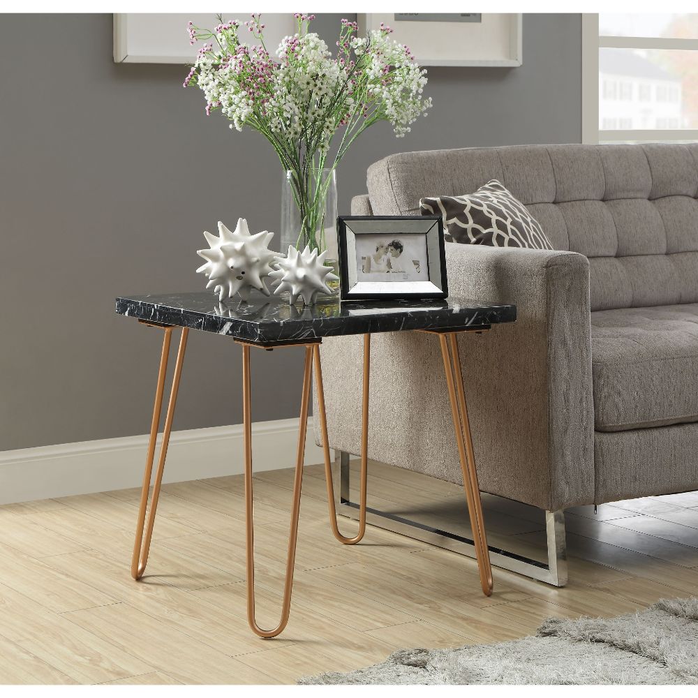 ACME Telestis End Table – angle view – Lusso Furniture Miami