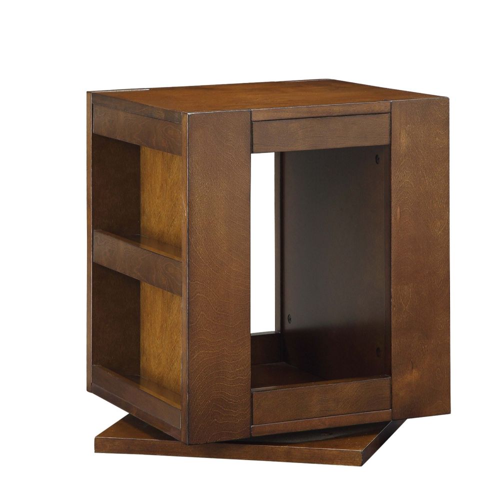 ACME Pisanio Swivel End Table – side view – Lusso Furniture Miami