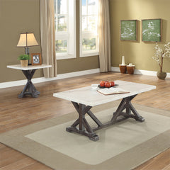 ACME Romina End Table – side view – Lusso Furniture Miami