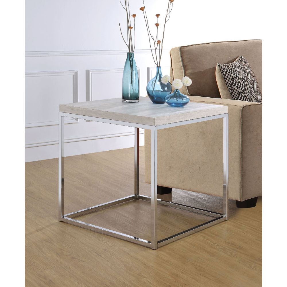 ACME Snyder End Table – angle view – Lusso Furniture Miami