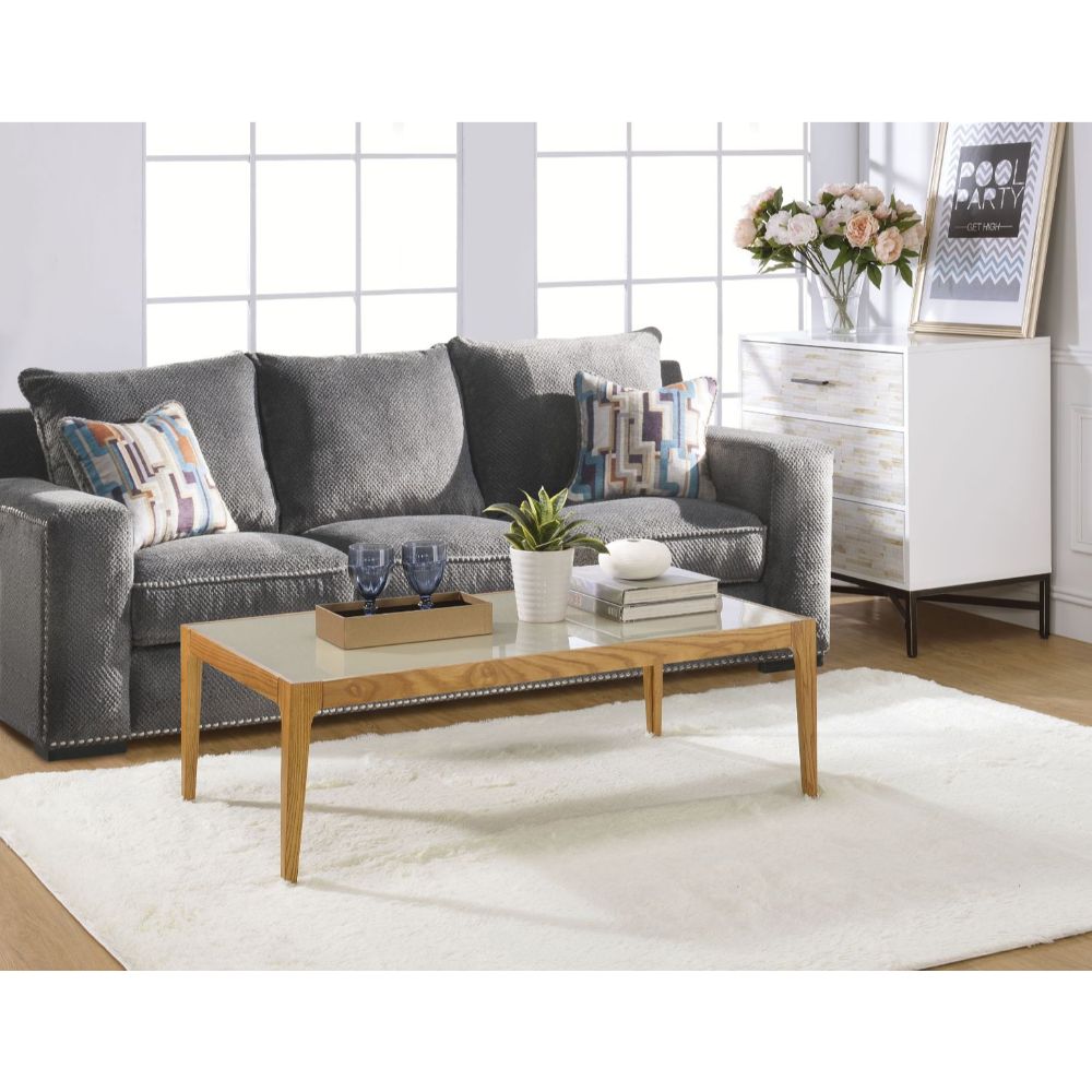 ACME Gwynn Coffee Table – front view – Lusso Furniture Miami