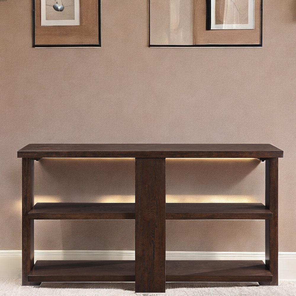 ACME Niamey Sofa Table – side view – Lusso Furniture Miami