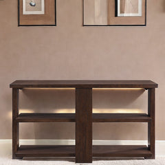 ACME Niamey Sofa Table – side view – Lusso Furniture Miami