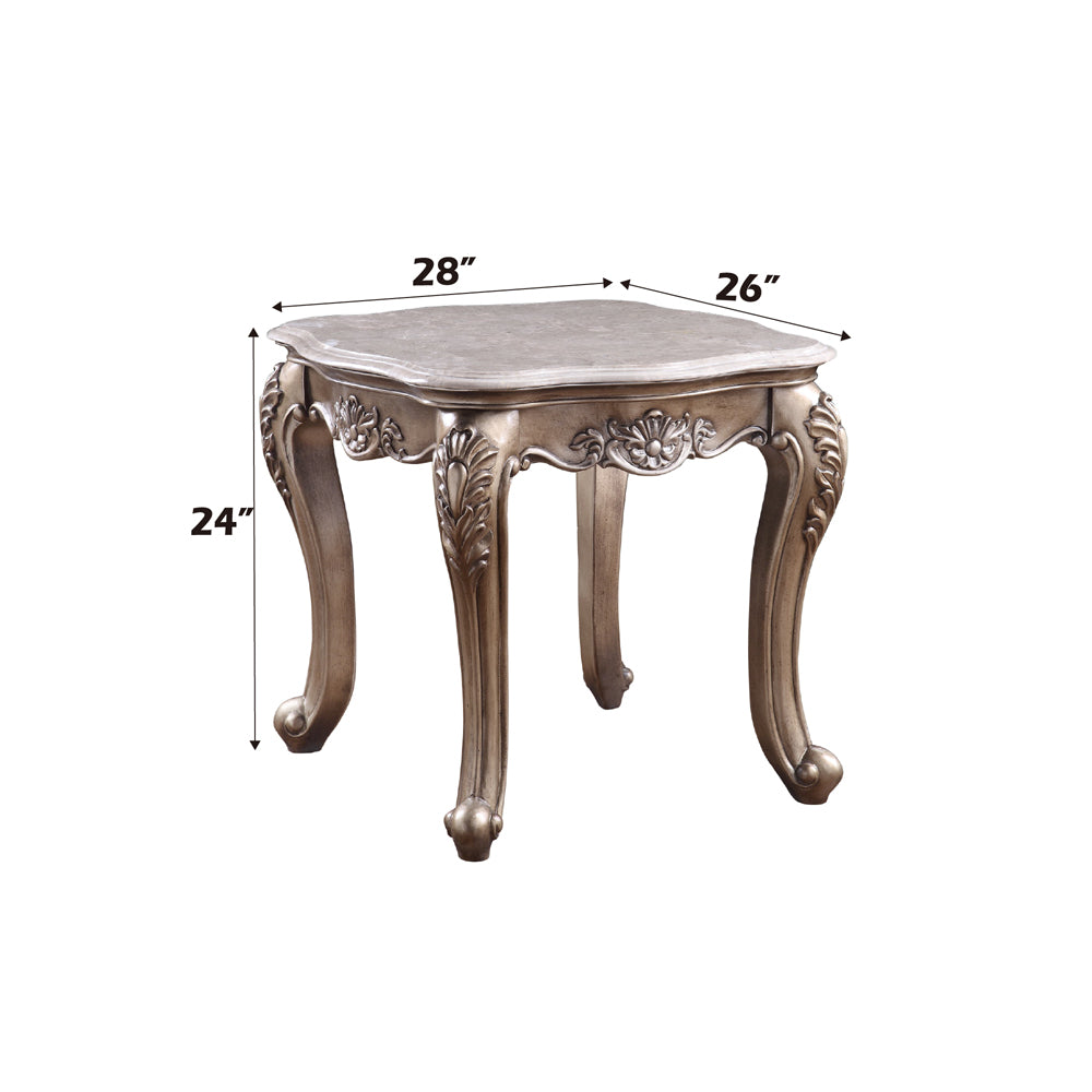 ACME Jayceon End Table – side view – Lusso Furniture Miami