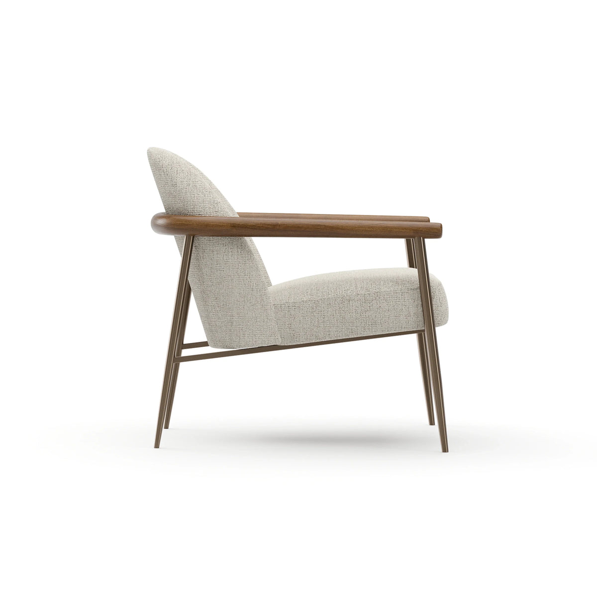Caracole Altura Lounge Chair – side view – Lusso Furniture Miami