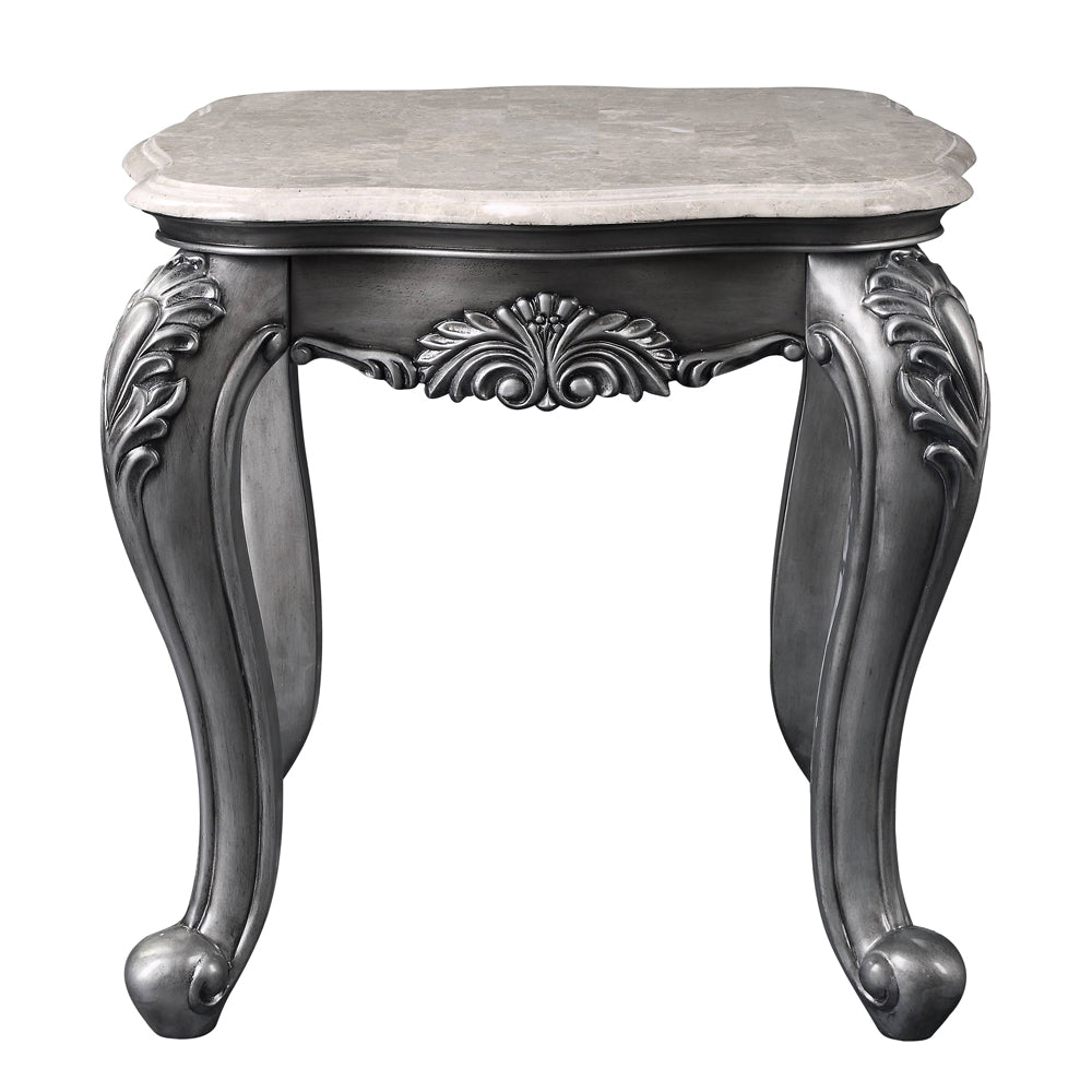 ACME Ariadne End Table – side view – Lusso Furniture Miami